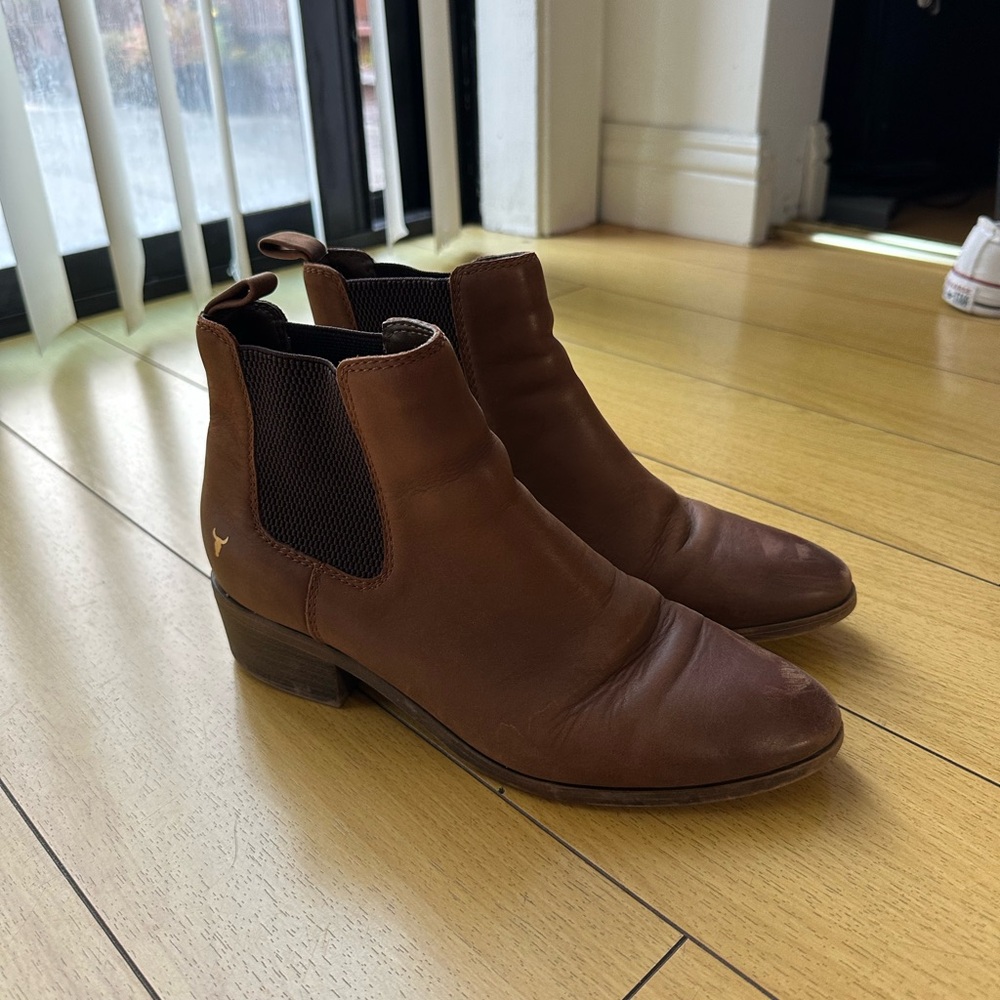 Windsor Smith Brown Leather Ankle Boots